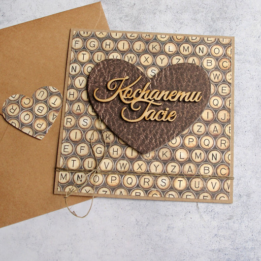 kartki scrapbooking Dla Taty : kartka na Dzień Ojca i nie tylko