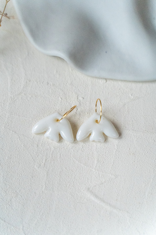 kolczyki ceramiczne Kolczyki porcelanowe DOVE