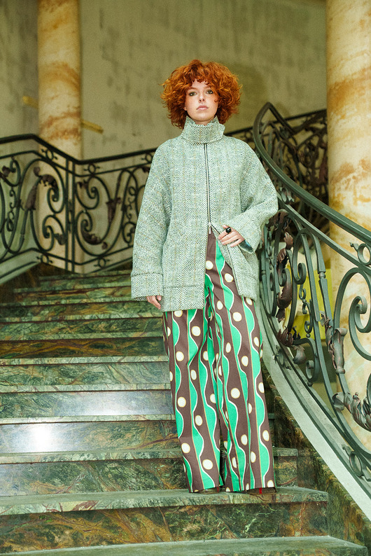 kurtki damskie Sage Wool Jacket