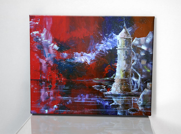 "Latarnia Morska Victoria Beach"(Giclee) 4mara Marina Czajkowska