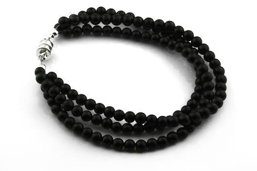 Bransoletka Męska Turmalin srebro potrójna Brazi Druse Jewelry