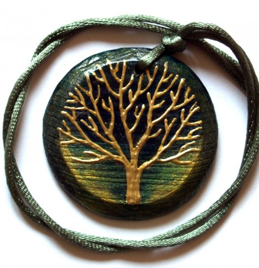 Gold tree abstrakcja