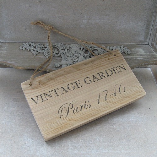Tabliczka Vintage Garden scarllet art