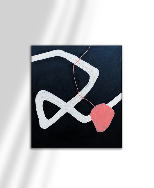 obrazy Obraz na płótnie abstrakcyjny Surreal Black I 50 x 60 cm