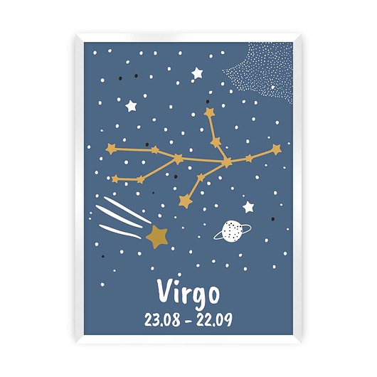 obrazy i plakaty do pokoju dziecięcego Obrazek Zodiac Virgo 30x40
