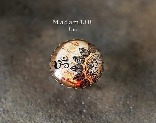 " OM " Mantra pierścionek MadamLili