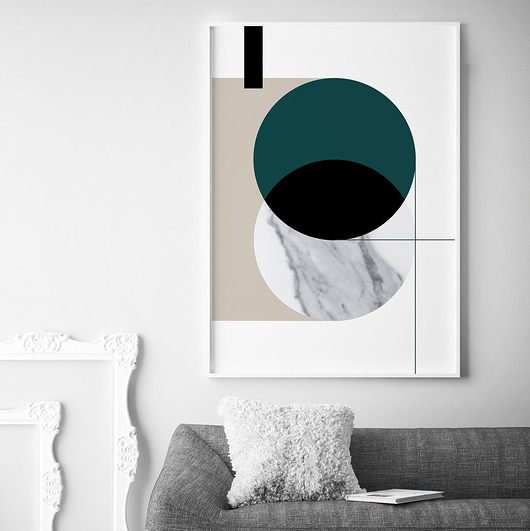 MARBLE 1 - grafika plakat geometryczny autorski PLAKATY GEOMETRYCZNE