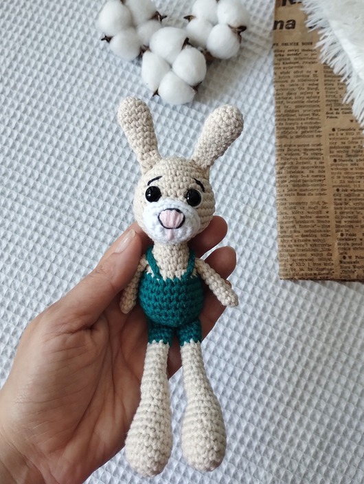 misie i maskotki Mini króliczek, królik