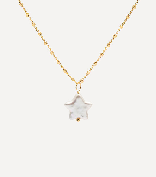 złote naszyjniki Naszyjnik pozłacany z gwiazdką Starry Night