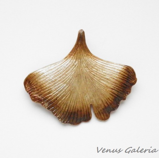 Miłorząb duży - broszka srebrna VENUS GALERIA