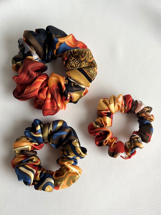 gumki do włosów Jedwabna gumka do włosów  Marie - 3 rozmiary