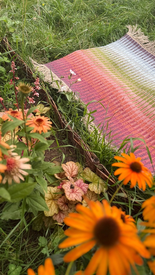 dywany Ręcznie tkany wełniany dywan - Kwietna Łąka