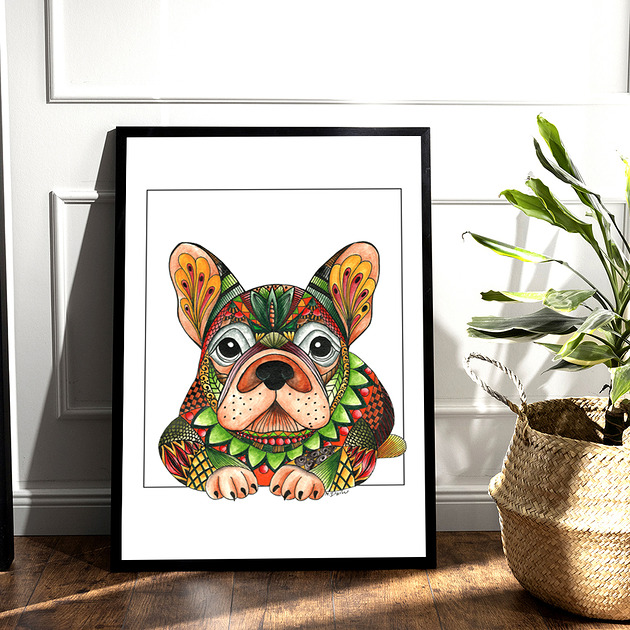 grafiki i ilustracje Buldog- "Cześć, jestem Tomy"