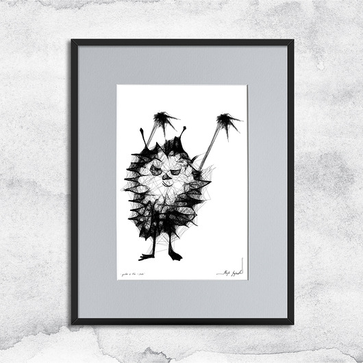 grafiki i ilustracje Grafika z ramą - nr 25 - insp. Muminki