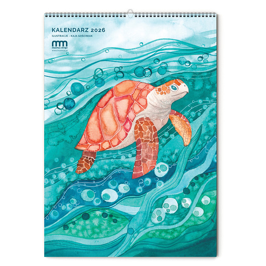 kalendarze i plannery Kalendarz 2026 - Morski Świat, idealny prezent dla miłośników natury