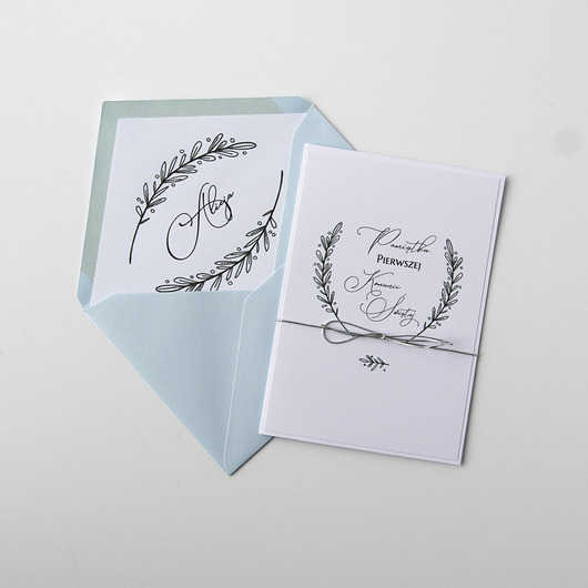 kartki na komunię Kartka z okazji Komunii "Olive" personalizowana