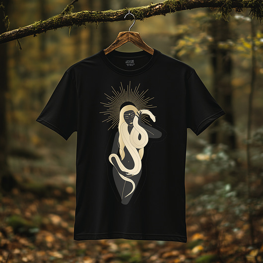 t-shirty męskie Koszulka - Alchemia Symboli, Madonna z wężem #5