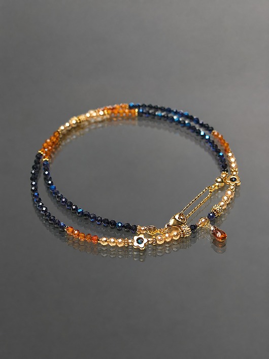chokery Spinel i granaty /choker/ 11.03.25 naszyjnik - Szlachetna kolekcja