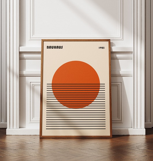 plakaty Minimalistyczny plakat - Bauhaus #7 - Do salonu, sypialni, biura