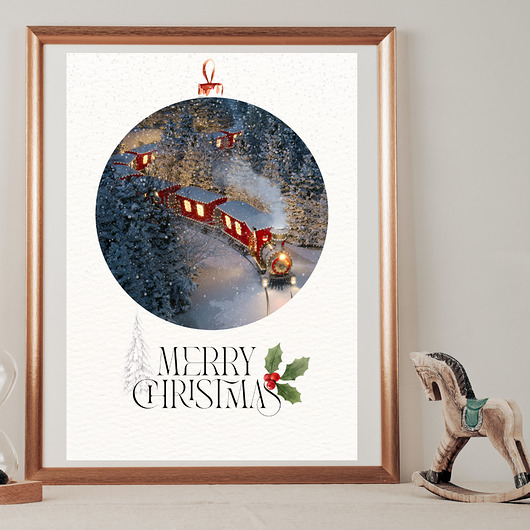 plakaty Plakat Christmas train No 2