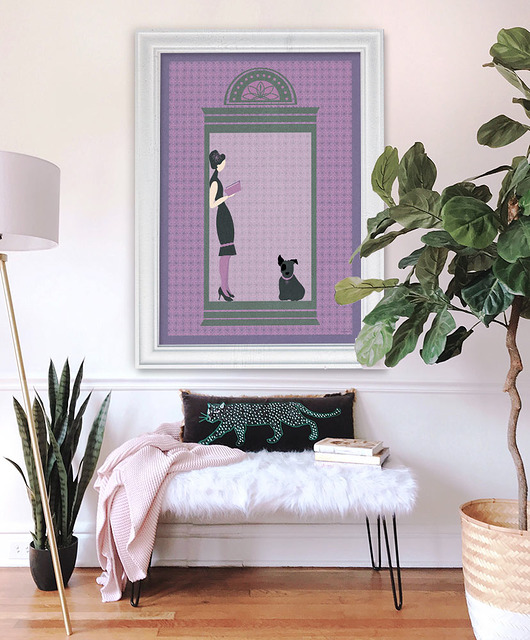 plakaty Wykradzione chwile z książką - plakat art deco