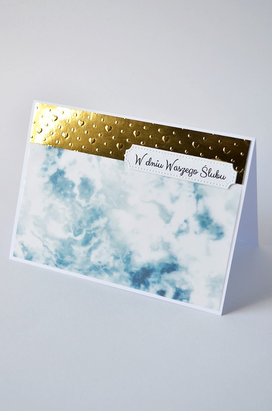 kartki scrapbooking Kartka Ślubna  W Dniu Waszego Ślubu