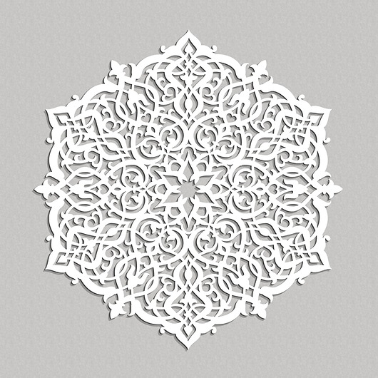 inne DEKORACYJNY PANEL AŻUROWY, ROZETA MAROKAŃSKA, DEKORACJA ŚCIENNA 3D, ORNAMENT,
