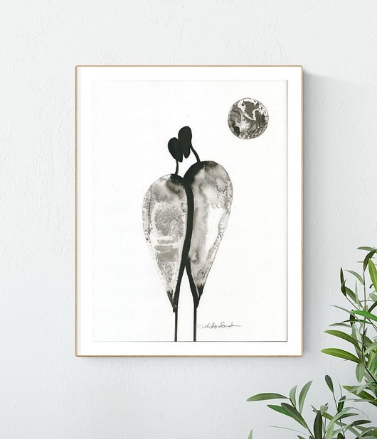 grafika 30x40 cm wykonana ręcznie Krystyna Siwek Art