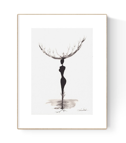 grafiki i ilustracje Grafika 21X30 malowana ręcznie na papierze