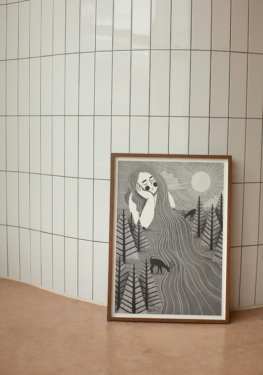grafiki i ilustracje Z nurtem rzeki