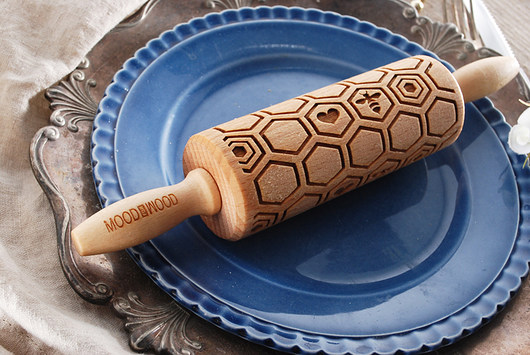 HONEYCOMB - MINI wałek grawerowany MOODFORWOOD Studio