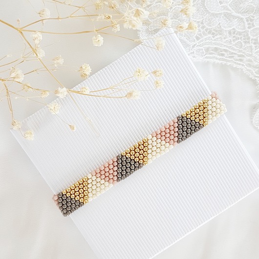 bransoletka trójkąty LEI handmade 