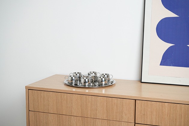 filiżanki Serwis kawowy, włoski design, lata 80, produkcja: Włochy