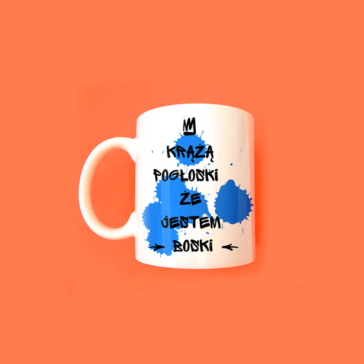 kubki Krążą pogłoski że jestem boski Kubek