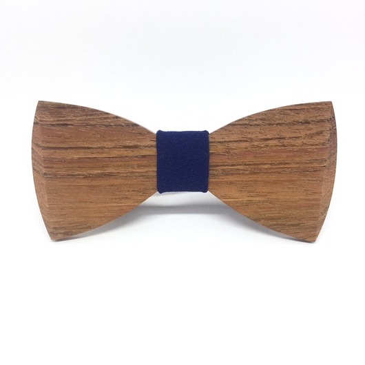 Drewniana muszka Navy Blue MARACHIC