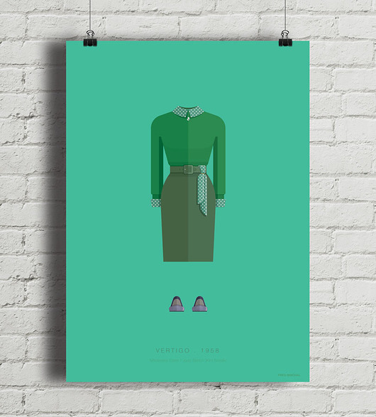 Vertigo - Hitchcock - plakat art giclee minimalmill