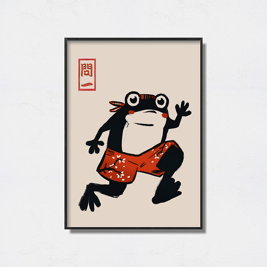 plakaty Matsumoto Hoji - "Frog" plakat