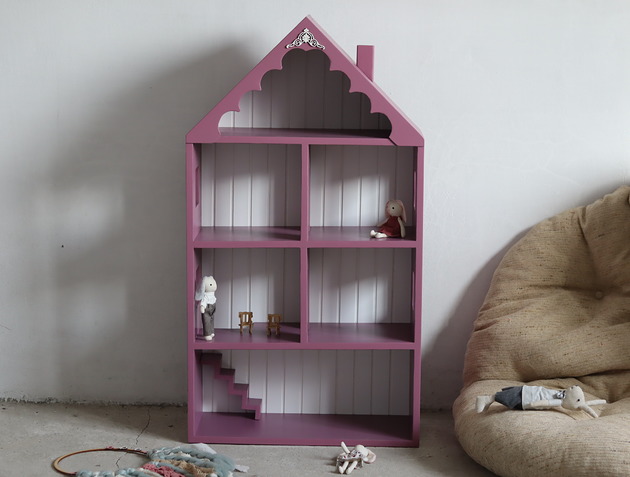 meble do pokoju dziecka Drewniany domek dla lalek / myszek Violet