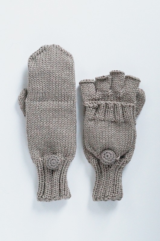 rękawiczki damskie Rękawiczki Flap z klapką z merynosa