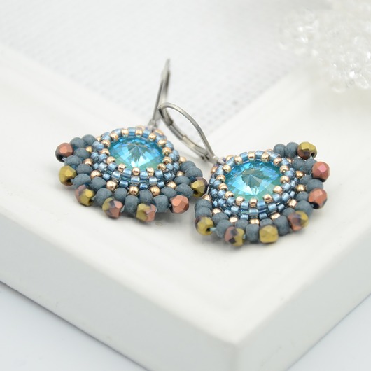 kolczyki swarovski Kolczyki Swarovski Blue eyes