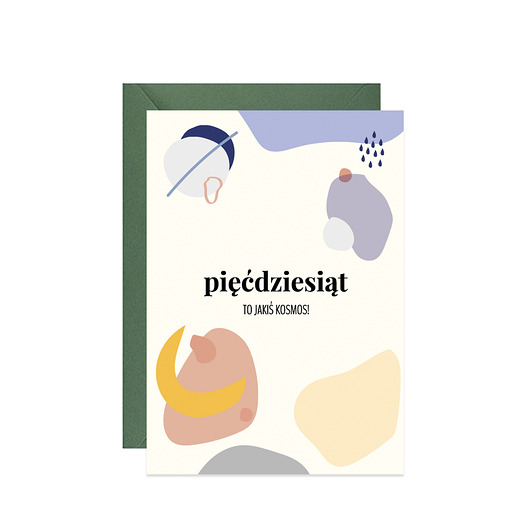 Urodzinowa kartka na pięćdziesiątkę Paperwords