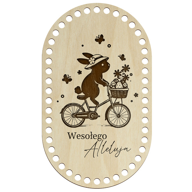 skrzynki, kufry i pudła Baza do Koszyka 27x16 cm Szydełko Wielkanoc Spoód DNO do Szydełkowania Owal