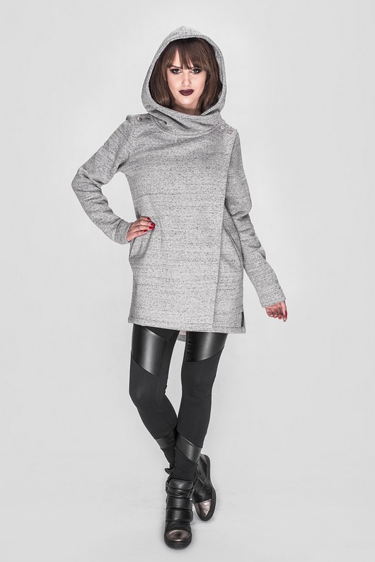 Bluza / płaszcz ROBIN kolor jasnoszary lemme