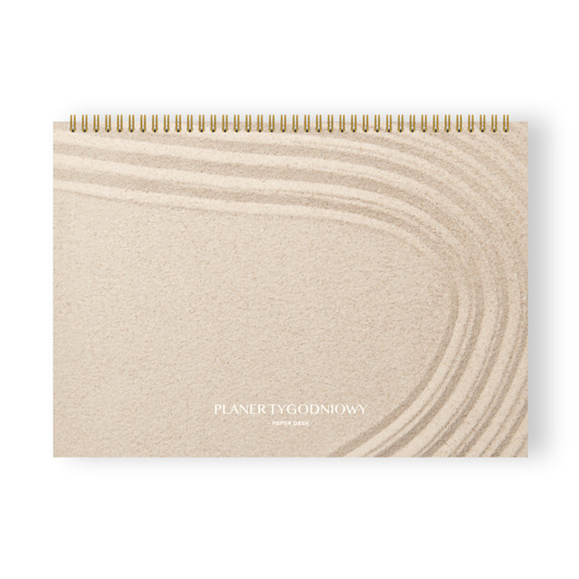 kalendarze i plannery Planer tygodniowy A4 na spirali Desert