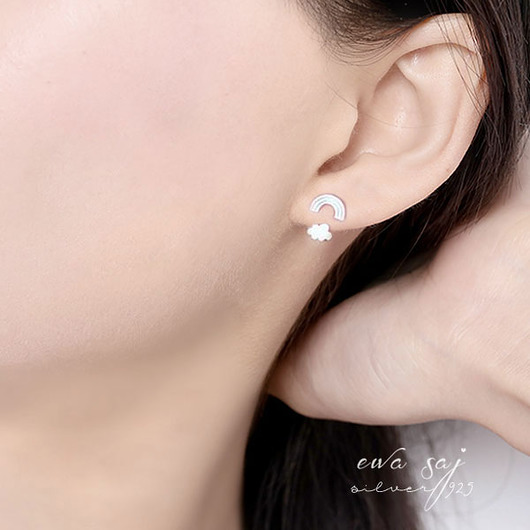 kolczyki szklane Po deszczu - subtelne kolczyki.