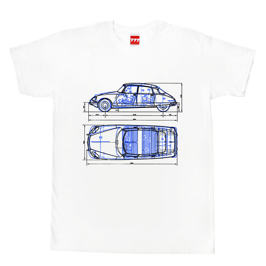 t-shirty męskie koszulka CITROEN DS BLUE tshirt