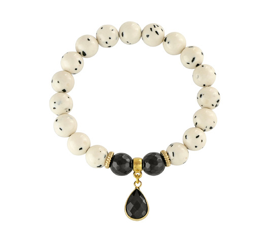 Jade with spots with Crystal pendant. Lavoga