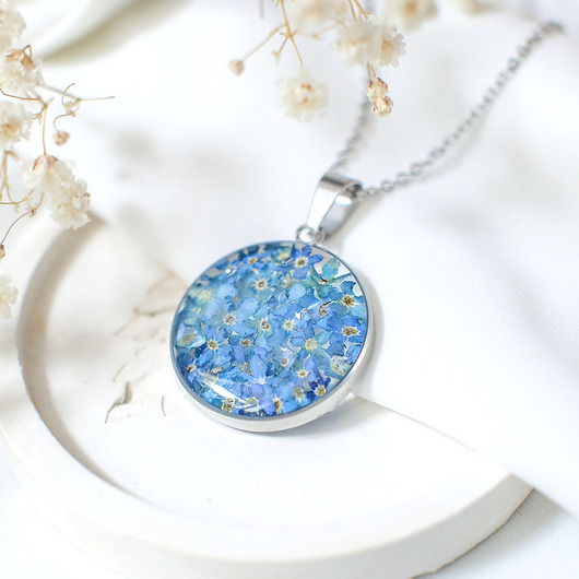 wisiory Wisiorek z niezapominajkami