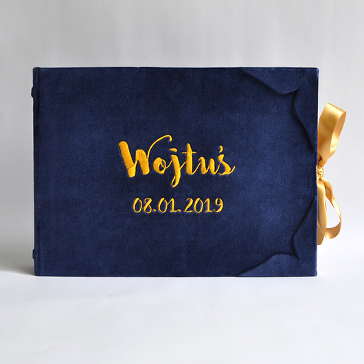 Haftowany album personalizowany papirell