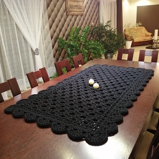 obrusy i serwetki Bieżnik prostokątny ze sznurka 90cmx160cm